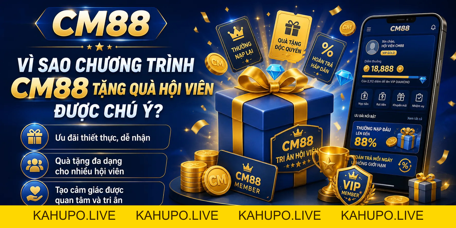 CM88 Tặng Quà Hội Viên: Chương Trình Tri Ân Và Quyền Lợi