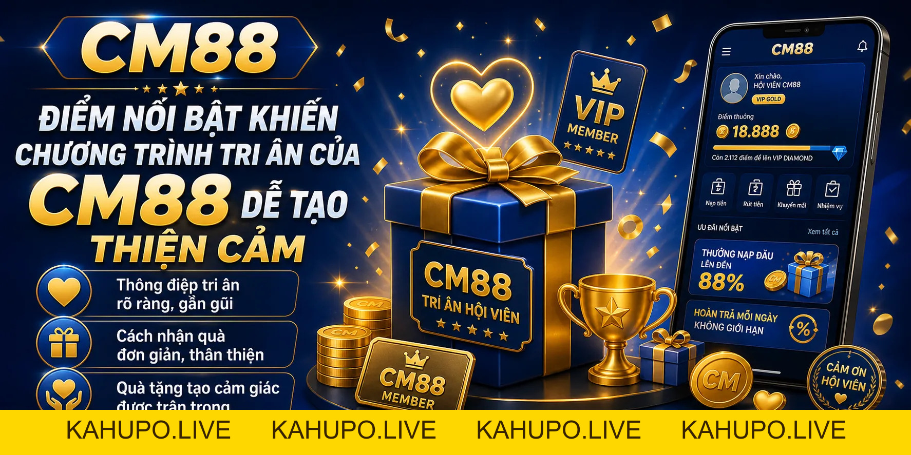 CM88 Tặng Quà Hội Viên: Chương Trình Tri Ân Và Quyền Lợi